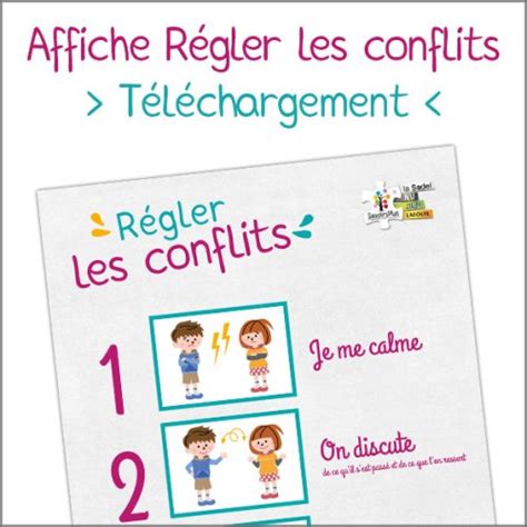 Téléchargement Affiche Régler Les Conflits Le Blog Savoirsplus