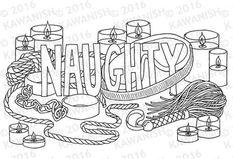 Naughty Kinky Bdsm Adult Coloring Page Wall Art