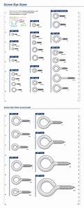 Screw Eye Size Chart