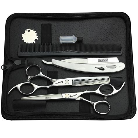 Professional Hair Scissors Set 60 Inch Straight And Thinning Scissors