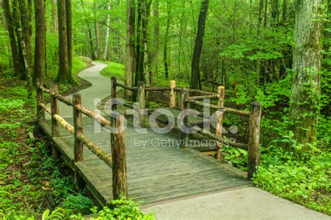 Bridge And Mountain Path Stock Photos