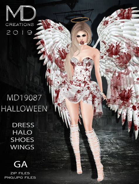 Md 19087 Dead Angel Collection Halloween Imvu Missdesign