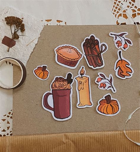 Fall Cottage Witch Sticker Pack Handmade Stickers Etsy In 2022 Handmade