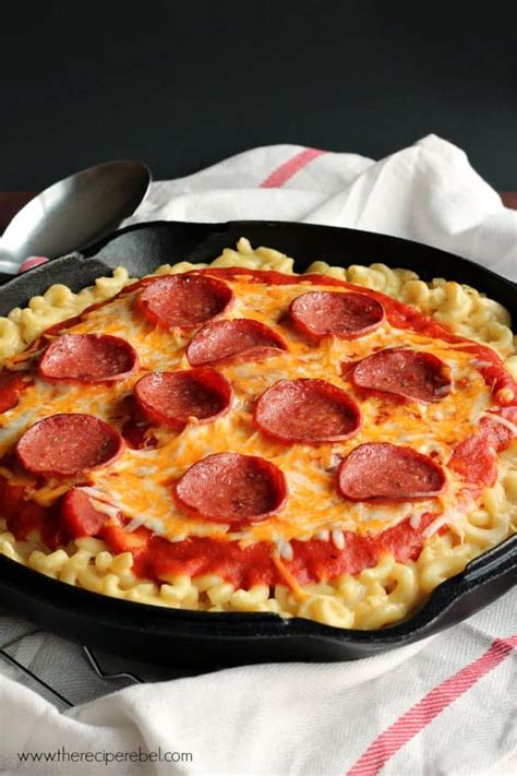 In our version of dish it includesthree different cheese types in a sauce that is made from real milk, from a real cow… One-Pot Pepperoni Pizza Mac & Cheese - The Recipe Rebel