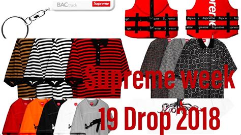 Supreme Week 19 Drop List 2018 Youtube