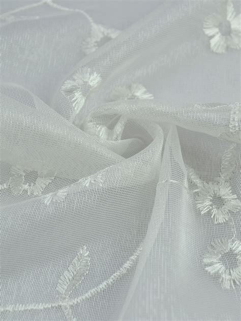 Maybe you would like to learn more about one of these? Elbert Branch Floral Embroidered Custom Made Sheer ...
