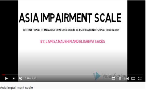Video Asia Impairment Scale Ucteach Ortho