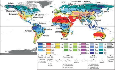 The Largest And Most Important River Basins Worldwide Black