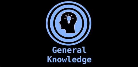 The General Knowledge Logo On A Black Background