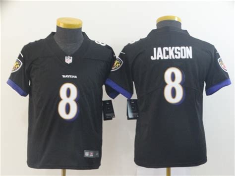 Youth Baltimore Ravens 8 Lamar Jackson Black Vapor Limited Jersey