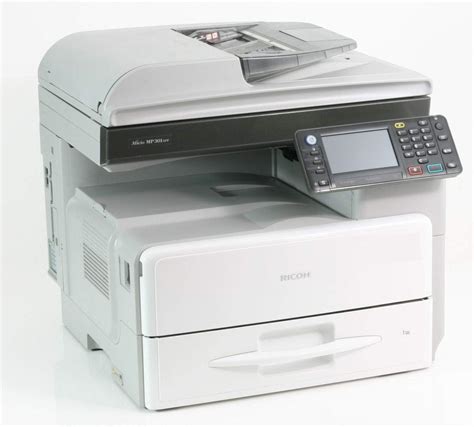 Ricoh Aficio Mp 301 Impresora Láser 30 Ppm Gris Y Blanco Amazon