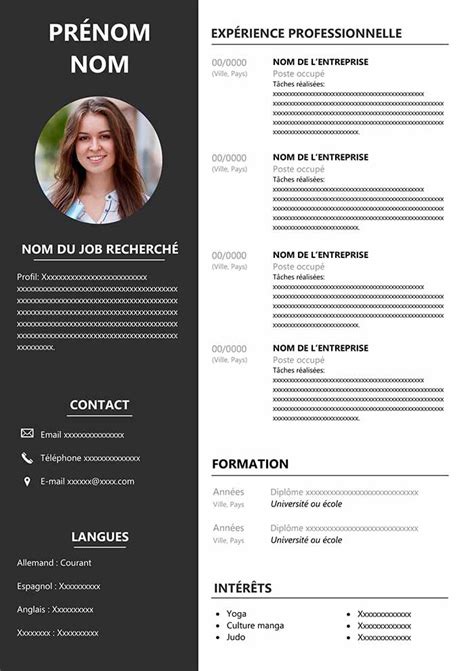 Modèle de CV Assistante  Gratuit à Télécharger  CV Word