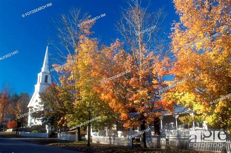 Fall Grafton Vt Vermont Scenic Small Town Of Grafton In Autumn
