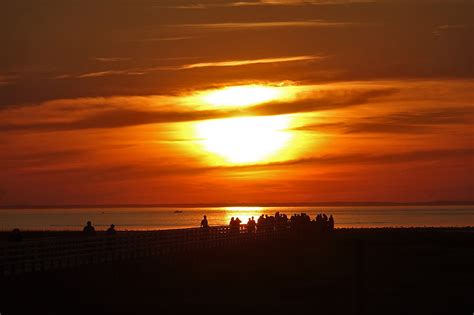 Beautiful Sunset Viewed From Grays Beach Yarmouth