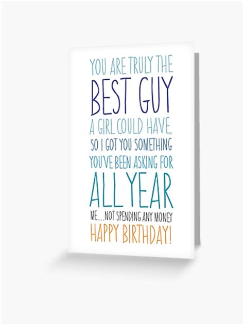 Birthday Cards Greeting Cards Best Guy Ever Birthday Card Guy Card