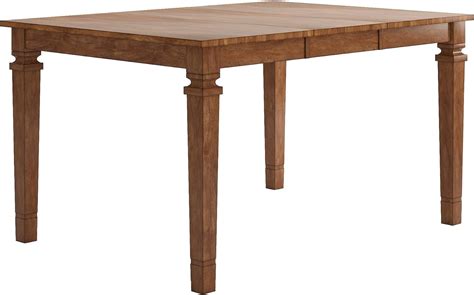 Inspire Q Elena Solid Wood Extendable Counter Ight Dining Table By Classic Oak Oak