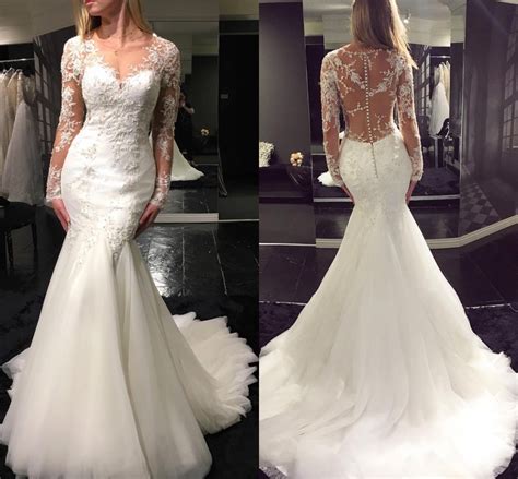 Lace Mermaid Wedding Dresses Tumblr Sexy Backless Long Sleeve Lace Wedding Dresses 2015 Hot
