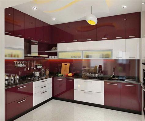 L Shaped Modular Kitchen Design India Small Modular Kitchen Design