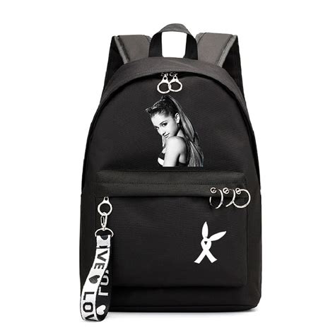 Ariana Grande Letter Printed Backpack Students School Backpack Sgoodgoods