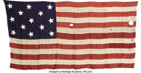 Early 18th Century U S National Flag Circa 1795 One Of The Lot