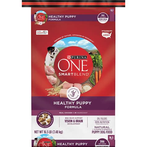 Purina ONE Natural Dry Puppy Food, SmartBlend Healthy Puppy Formula - 16.5 lb. Bag - Walmart.com