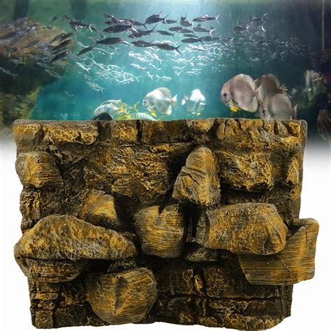 3d Pu Rock Stone Aquarium Background Backdrop Reptile Board Fish Tank