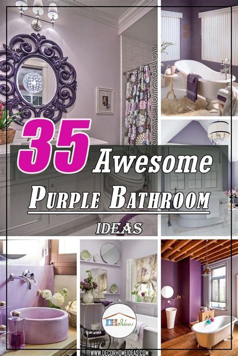 35 Best Purple Bathroom Ideas For 2023 Decor Home Ideas Purple
