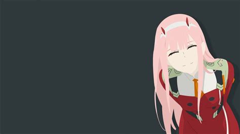 Darling In The Franxx Zero Two Hiro Zero Two With Eyes Closed With