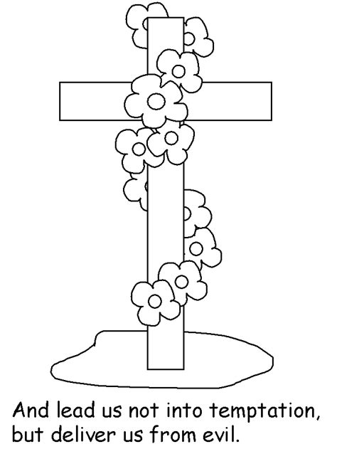 Template Cross Coloring Page Easter Coloring Pages Printable Easter