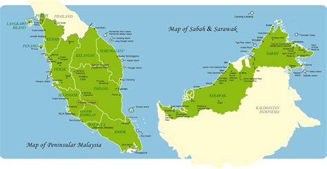 Malaysia Consists Of Two Parts East And West Or Peninsular