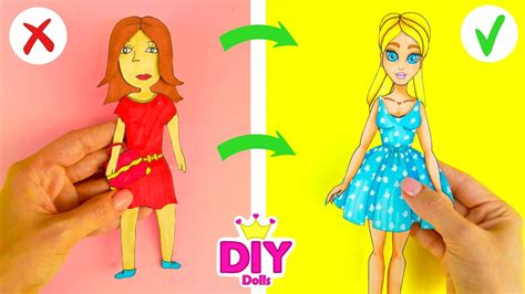 How To Make Paper Doll Diy Tutorial Easy Papercraft Youtube