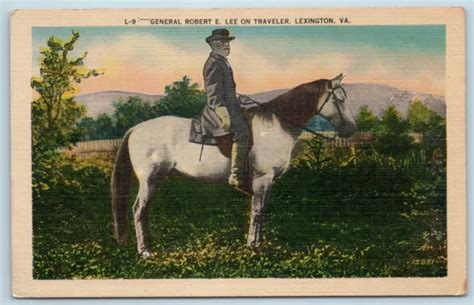 Postcard General Robert E Lee On Traveler Lexington Virginia Ae10 799