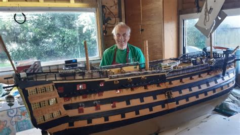 Man 80 Finishes Model Of Horatio Nelsons Ship Hms Victory He Started