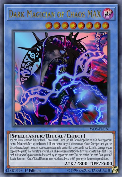 Custom Card Dark Magician Of Chaos Max Yugioh