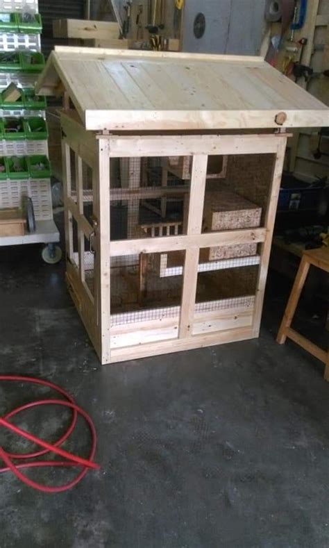 Lantai saya tak buat sebab senang nak cuci. Sangkar Kucing Diy Pallet - Pagar Rumah