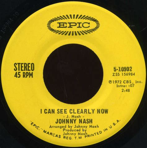 Johnny Nash I Can See Clearly Now How Good It Is Releases Discogs