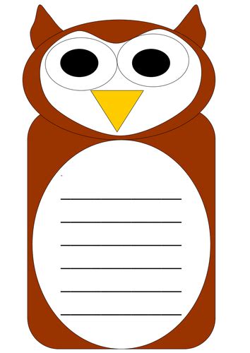 Winter Birds Owl Writing Paper Teaching Resources