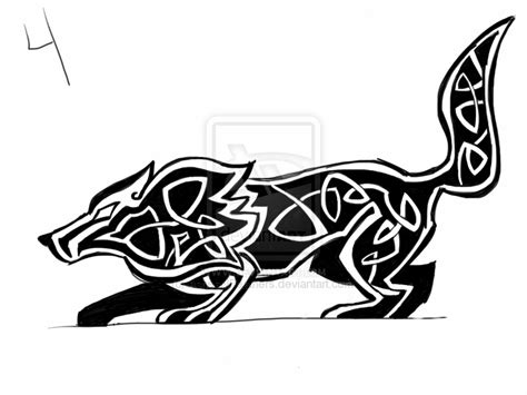 Celtic Wolf Tattoo By Ashesnfeathers On Deviantart Celtic Wolf Tattoo