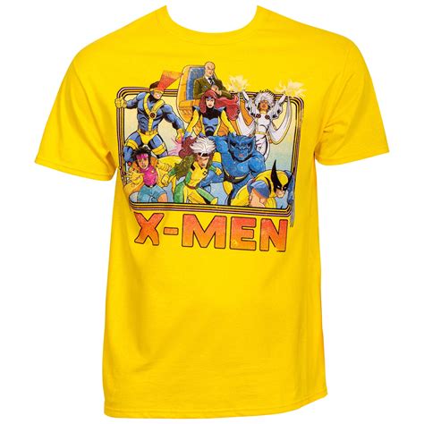 Marvel X Men 90s Cartoon Lineup T Shirt 2xlarge