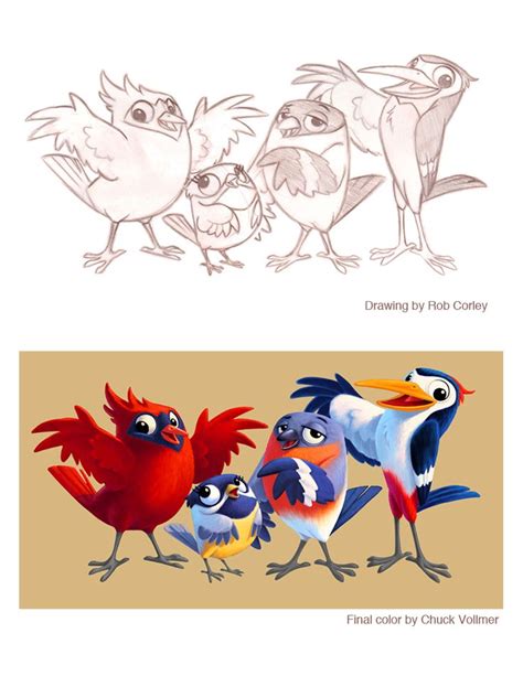 Birds By Chewgag On Deviantart Cartoon Birds Cartoon Character