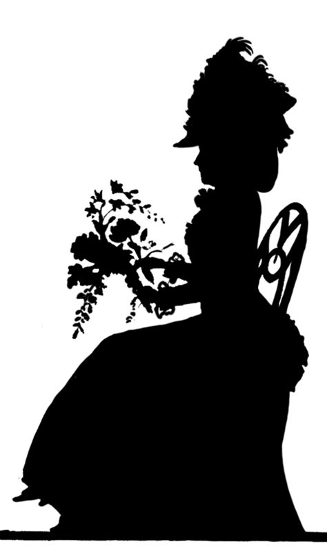 Victorian Silhouette Clipart