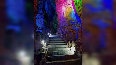 Reed Flute Cave Guilin Guangxi China Beautiful And Amazing Cave At