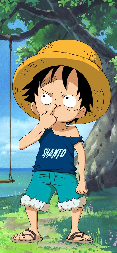 Kid Luffy Monkey D Luffy One Piece Anime Mindless Iphone Wallpapers