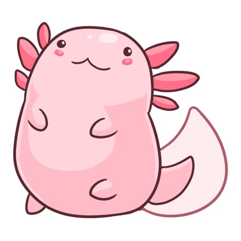 Cartoon Axolotl Mascot 14456372 Png