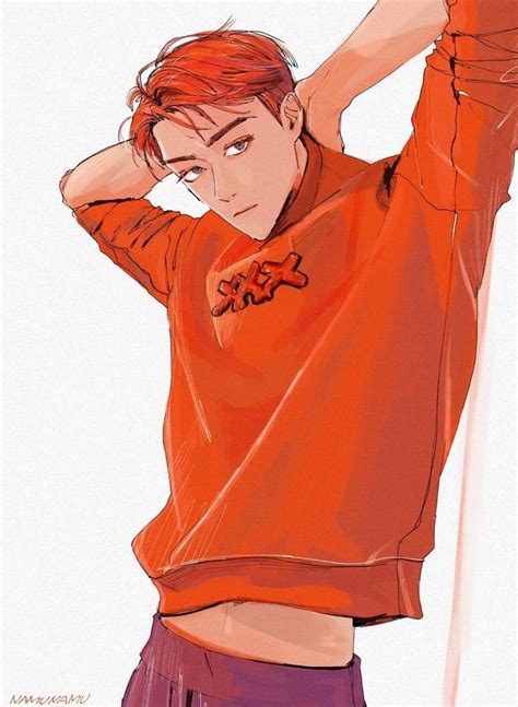 Pin By 𝑯𝒂𝒏𝒂花♡ On Animemangaart Boys 男の子 Red Head Boy Red Hair