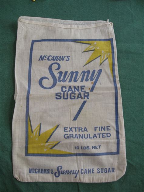 Vintage Mccahans Sunny Sugar Cane Bag Sack Nice By Kccaseyfinds