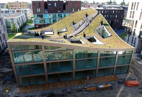 Stunning Green Roofed Apartment Building Rises In Amsterdam Eco