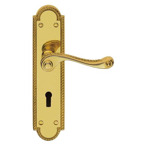 Get free shipping on qualified keypad keyless door locks or buy online pick up in store today in the hardware department. FG27 Georgian Lock Door Handle Polished Brass