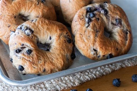 Homemade Blueberry Bagels The Cooks Treat