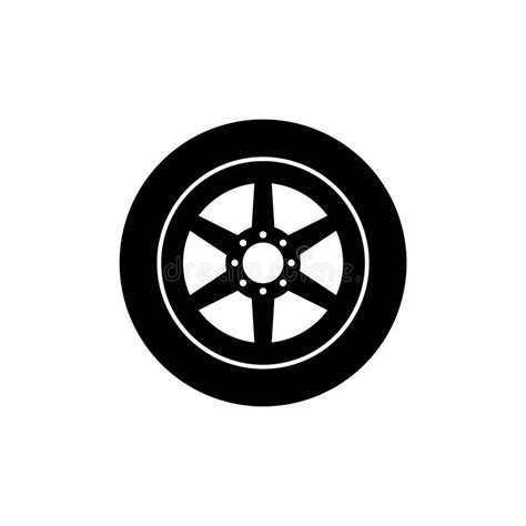 Car Wheel Icon Diagram
